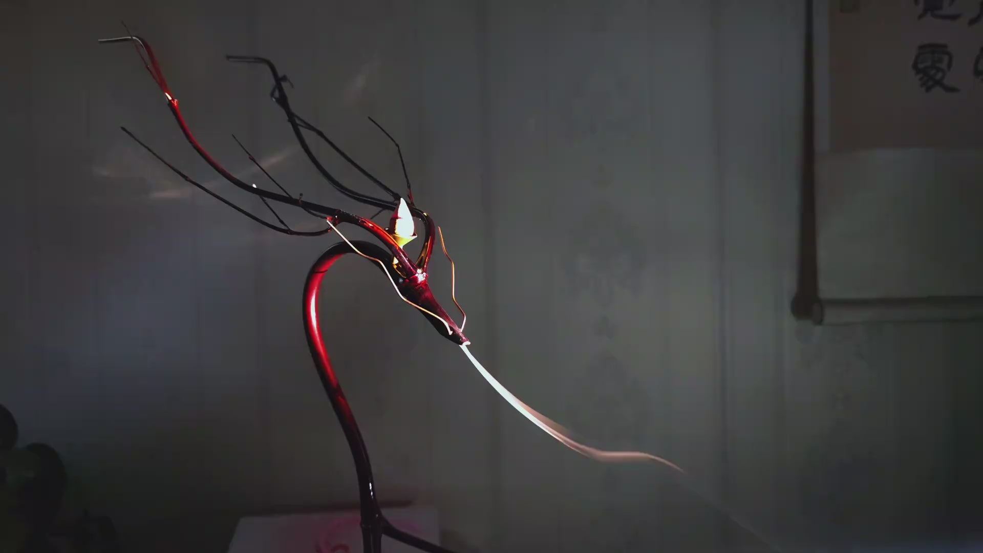 Load video: When the incense burns, the smoke dances along the bamboo curves, creating a soft, flowing motion.It brings a calming, meditative atmosphere to any space.